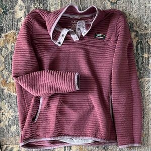 L.L. Bean Women's Ribbed Mauve pullover
